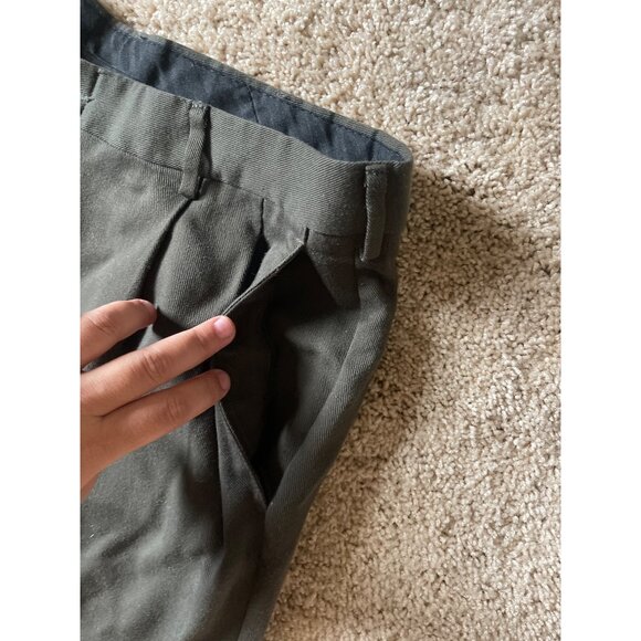 Vintage Bill Blass Men's Pleated Balloon Slacks Lightwear Tencel Classy Green - Picture 2 of 5